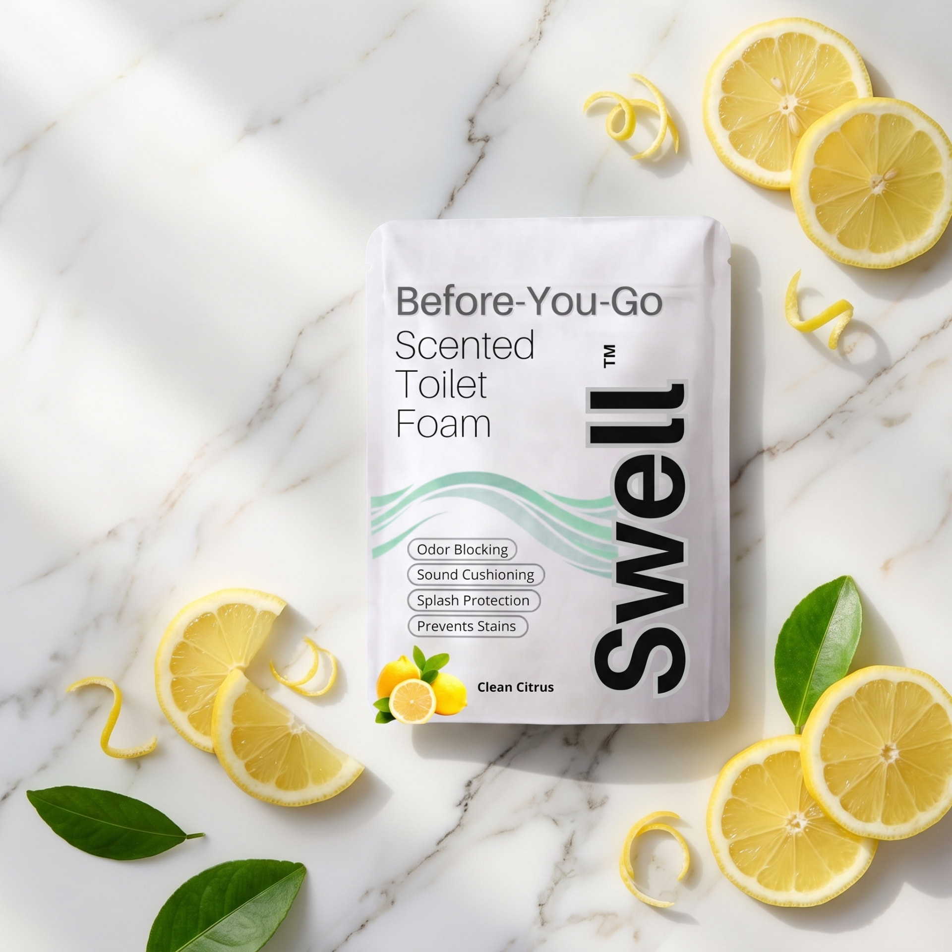 Before-You-Go Scented Toilet Foam, Clean Citrus